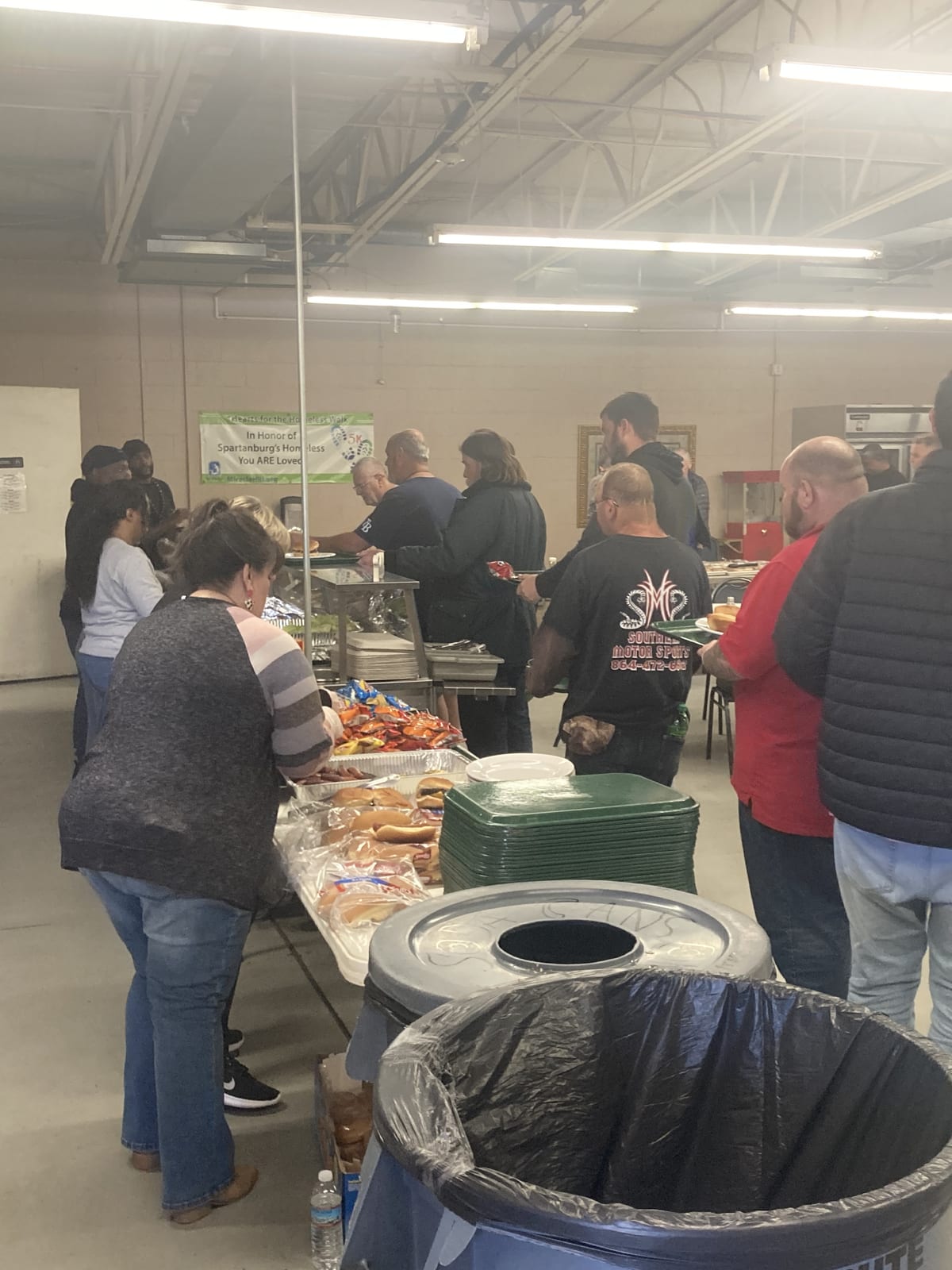 BUFC volunteers providing meals to those in need